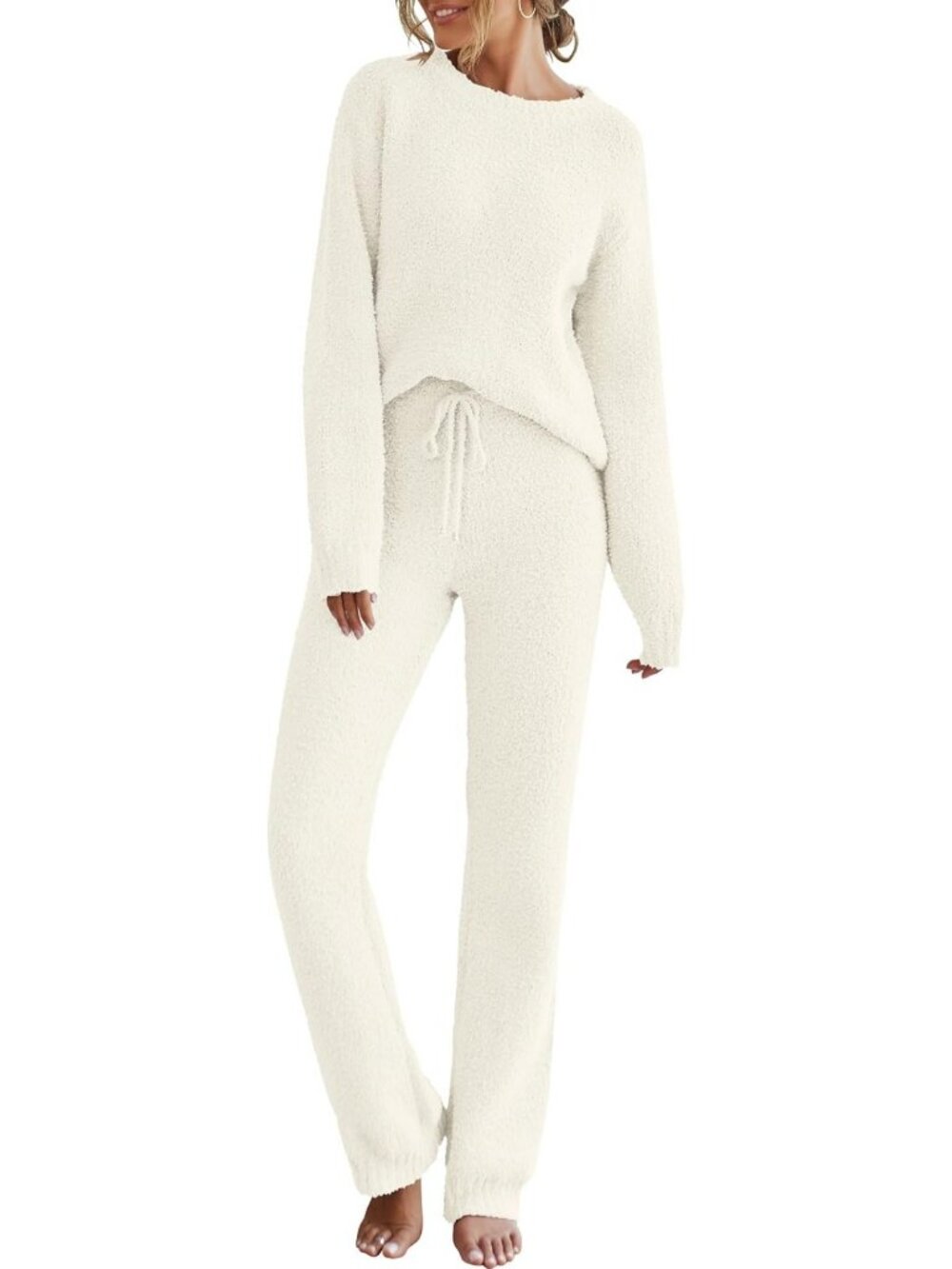Cozy Fuzzy Lounge Set for Women | Cute Fall Pajamas | Soft & Comfy Sleepwear